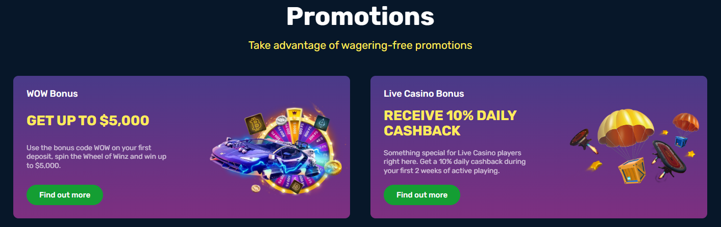 winz.io casino promo codes 2023